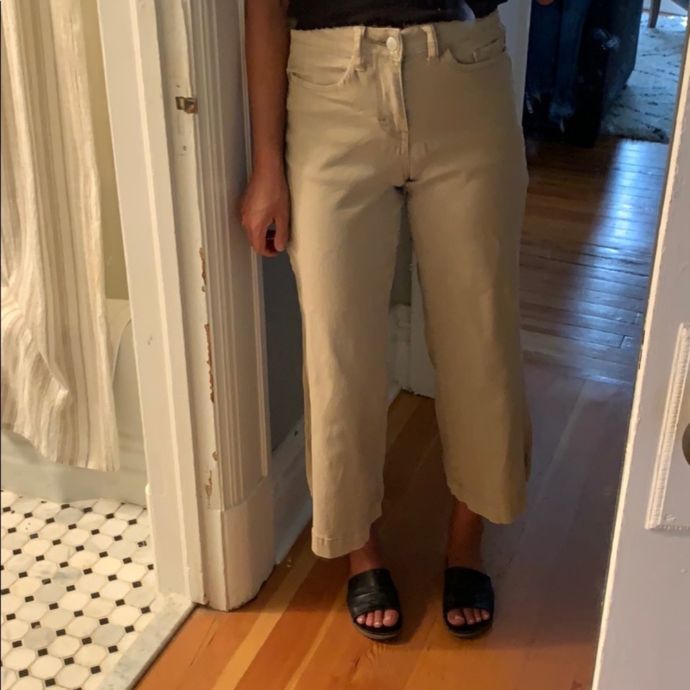 Nordstrom’s BP light tan flare pants